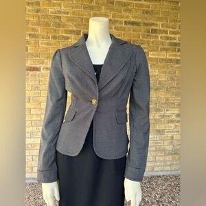 Y2K Rampage Fitted Black & White Blazer Jacket